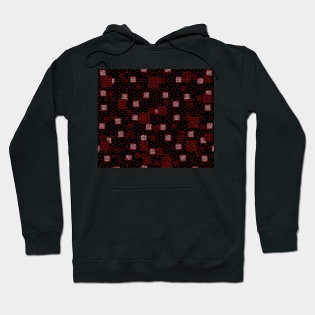 Red Squares Hoodie by erichristy